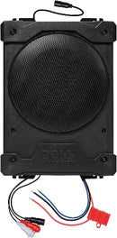 Boss Audio BPS80 - 8inch Low-Profile Amplified Marine/Weatherproof Underseat Subwoofer w/Remote Subwoofer Control
