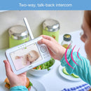 VTech VM5262 5" Color LCD Digital Video Baby Monitor with Long Range, 360 Degree Pan & Tilt Camera, Automatic Night Vision, Temperature Sensor