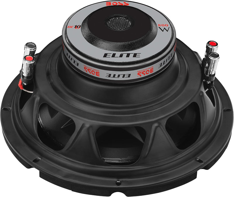 BOSS Audio Systems Elite BE10D 10 Inch Car Subwoofer - 800 Watts Maximum Power, Dual 4 Ohm Voice Coil