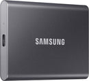 SAMSUNG T7 , Portable SSD, Grey, up to 1050MB/s, USB 3.2 Gen2, Gaming, Students & Professionals, External Solid State Drive, Grey