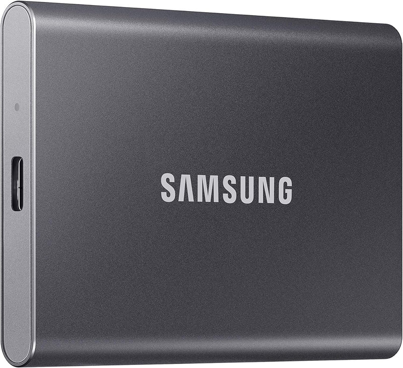 SAMSUNG T7 2 To, SSD portable, gris, jusqu'à 1050 Mo/s, USB 3.2 Gen2, jeux, étudiants et professionnels, disque SSD externe (MU-PC2T0T/AM), gris