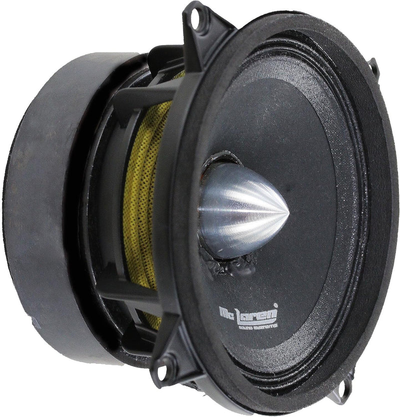 MCLAREN Audio MLM480 4" Midrange Car Speaker, 1" Vc, 200W Max