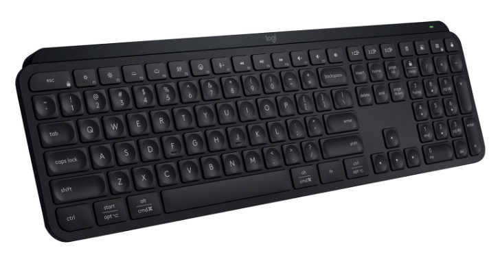 Logitech MX Keys S Wireless Backlit Keyboard with Programmable Keys - Black