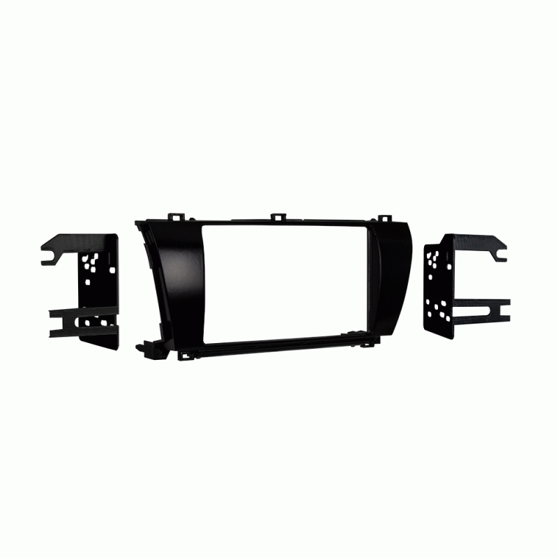 Metra 95-8245CHG High Gloss Double DIN Dash Kit for Toyota Corolla 2014- (Charcoal)