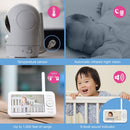 VTech VM5262 5" Color LCD Digital Video Baby Monitor with Long Range, 360 Degree Pan & Tilt Camera, Automatic Night Vision, Temperature Sensor