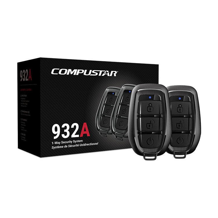 Compustar CS932-A 1 Way Car Alarm Security System Keyless Entry