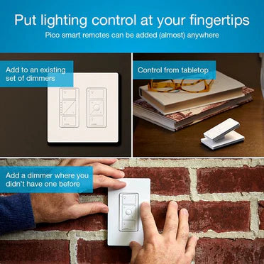 Lutron Caseta 3-Way Smart Dimmer Kit with Remote, Model P-DIM-3WAY-WH