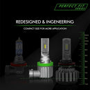 BPS Lighting H8 / H9 / H11 Perfect Fit Series LED Headlight Bulbs 8000 Lumens