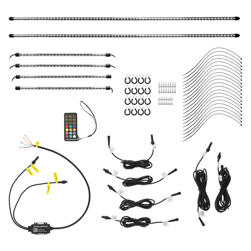 Heise Chasing LED Underglow Lighting Kit (App Control + Remote Control)