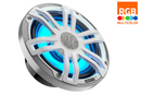 Hertz HEX6.5SLDSW 6.5" 4Ω Coax with RGB LEDs Silver White