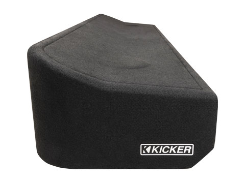 Kicker 51KFDL7T102 Kicker 10" L7T Custom Fit 2-Ohm Dual (25cm) Subwoofer in Down Firing Enclosure, 1000w for Ford F-150