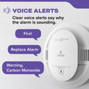 Kidde DETECT Combination Smoke & Carbon Monoxide Alarm, with 10-Year Backup Battery and Voice Alerts