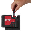 Niveau laser rechargeable à 3 points Milwaukee 3510-21 Tool Green de 100 pi avec batterie et chargeur USB au lithium-ion REDLITHIUM 