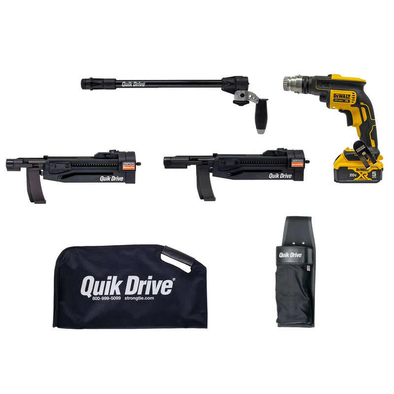 Simpson Strong-Tie Quik Drive Cordless PROCCS+ Multi-Purpose Combo System w/ DeWalt 2000 RPM Screwdriver