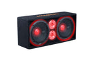 Memphis Audio SRXPE10D4F SRX Pro Dual 10" Chuchero Car Enclosure w/Tweeters+LED