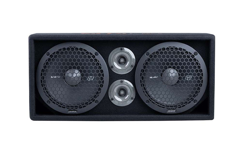 Memphis Audio SRXPE10D4F SRX Pro Dual 10" Chuchero Car Enclosure w/Tweeters+LED