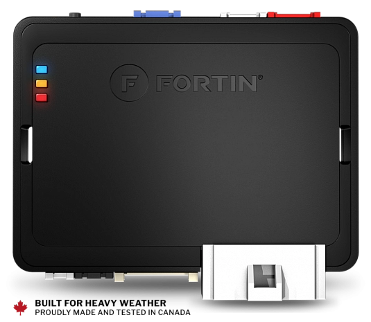 Fortin EVO-ONE-441 1-way long-range RF kit included all-in-one remote starter kit with 2 4-button remotes.