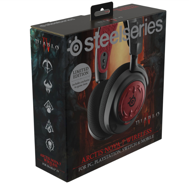 SteelSeries Arctis Nova 7 Limited Edition Diablo IV Wireless Gaming Headset