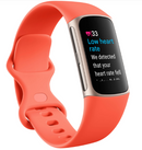 Fitbit Charge 6 Fitness Tracker with GPS, Heart Rate & Sleep - Coral/Gold