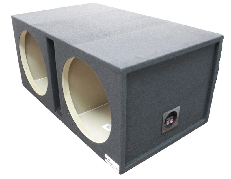 King Boxes D12V Universal Dual 12” Single ported Subwoofer Enclosure