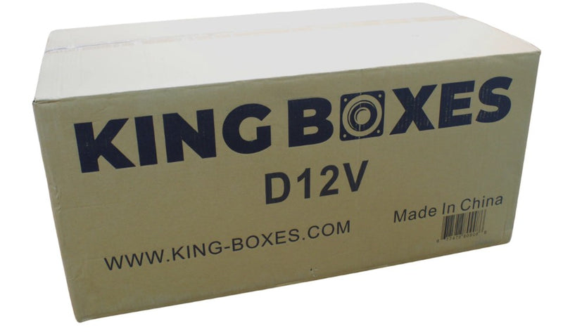 King Boxes D12V Universal Dual 12” Single ported Subwoofer Enclosure