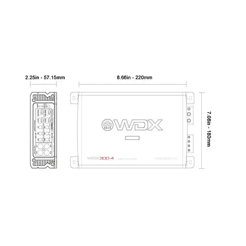 Db Drive WDX 300.4G2 4 Channel Amp