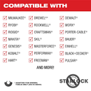 Lames multi-outils bimétalliques multi-matériaux MILWAUKEE 49-25-1248 OPEN-LOK™ 2-1/2" TITANIUM CHARGED™ 25PK 