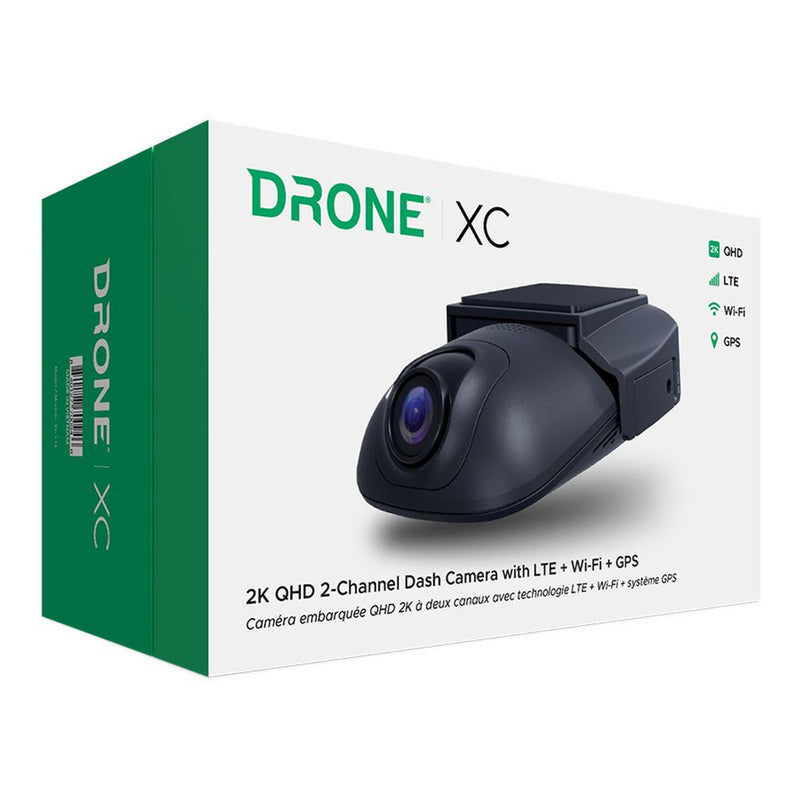 Drone XC-LTE 2-Channel 1440p 2K QHD Wi-Fi Dash Camera