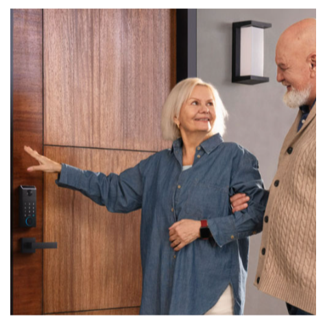 eufy T85P1J11-5 FamiLock E35 Palm-Vein Keyless Entry Wi-Fi Smart Lock with Keypad & Key - Black