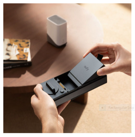 eufy T85P1J11-5 FamiLock E35 Palm-Vein Keyless Entry Wi-Fi Smart Lock with Keypad & Key - Black