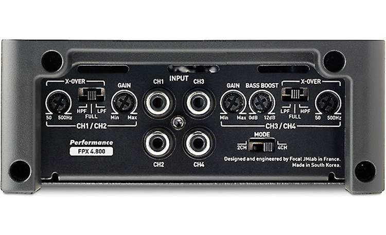 Focal FPX 4.800 Performance Series 4-channel car amplifier — 120 watts RMS x 4