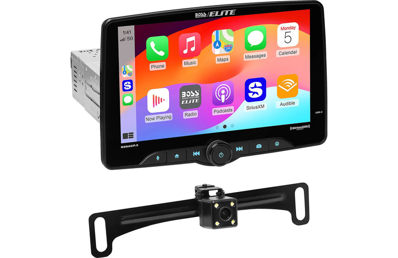 BOSS Audio Elite BE9ACP.XC Digital multimedia receiver (does not play discs) and backup camera