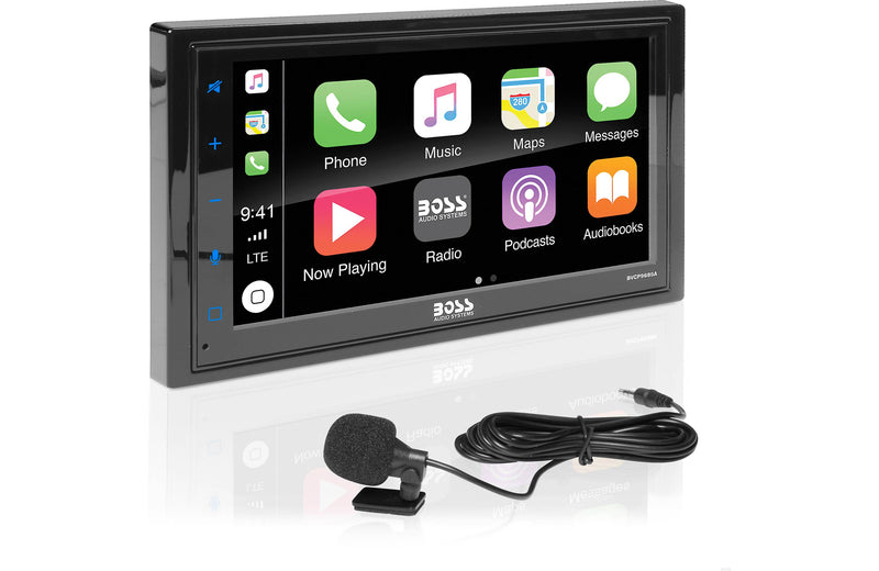 Boss BVCP9685A Double Din In-Dash Bluetooth Receiver with CarPlay and Android Auto