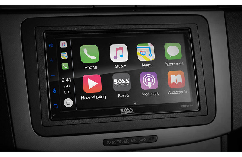 Boss BVCP9685A Double Din In-Dash Bluetooth Receiver with CarPlay and Android Auto