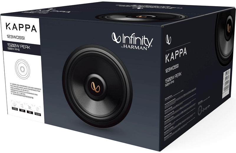 Infinity Kappa 123WDSSI Kappa Series 12" subwoofer with selectable 2- or 4-ohm impedance