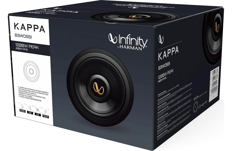 Infinity Kappa 83WDSSI Kappa Series 8" subwoofer with selectable 2- or 4-ohm impedance