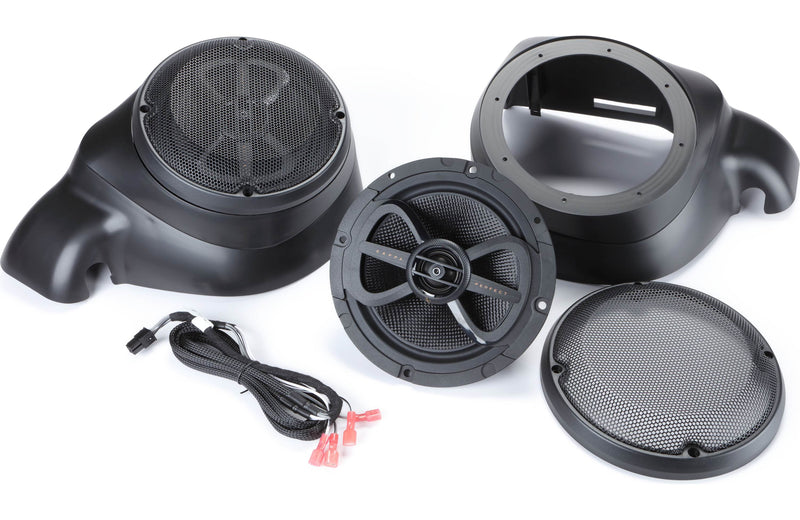 Infinity Perfect NTCKIT Fairing audio kit for select 2014-up Harley-Davidson® motorcycles — includes two 6-1/2" speakers, enclosures, and wiring