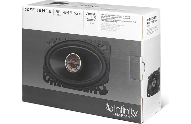 Infinity Reference REF-6432cfx 4” x 6” Two-way car audio speaker