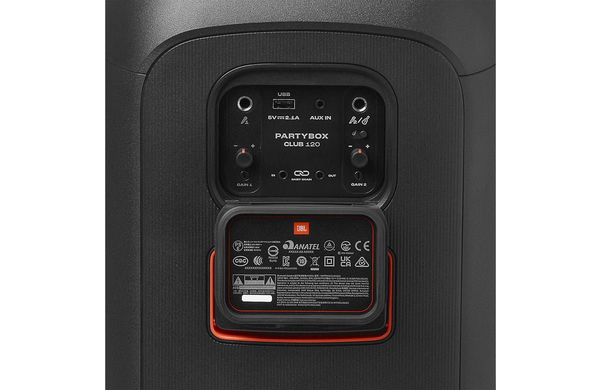 JBL PartyBox Club 120 Splashproof Bluetooth Wireless Speaker - Black