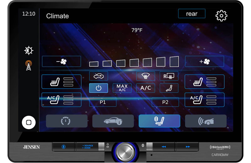 Jensen CAR140MW Digital Media Car Stereo – Bluetooth, USB, MP3, AM/FM Radio, and Shallow Mount Design