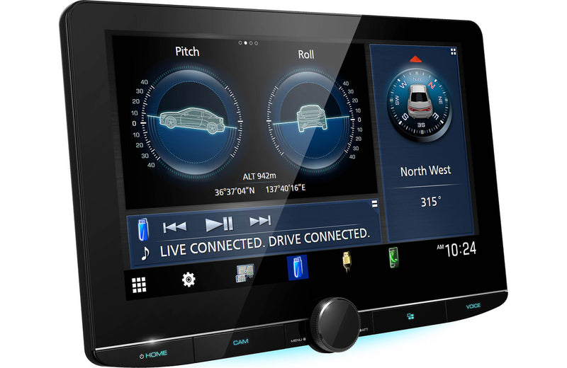 Récepteur multimédia numérique Kenwood DMX1057XR 10,1" Apple CarPlay et Android Auto compatible SriusXM 