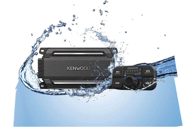 Kenwood KAC-M5024BT Compact 4-channel powersports/marine amplifier with Bluetooth® connectivity — 50 watts RMS x 4