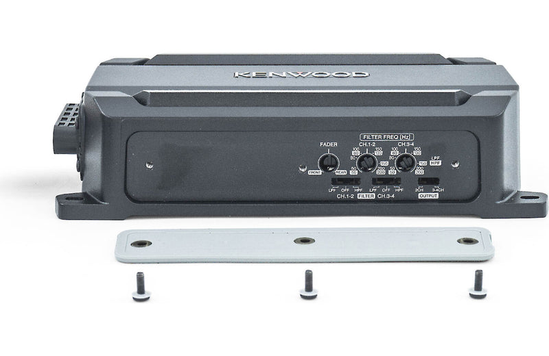 Kenwood KAC-M5024BT Compact 4-channel powersports/marine amplifier with Bluetooth® connectivity — 50 watts RMS x 4