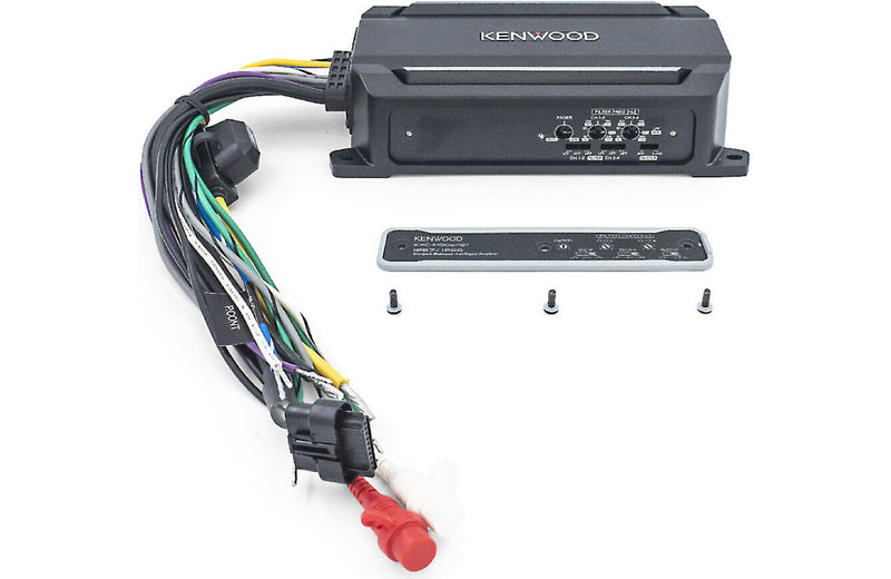 Kenwood KAC-M5024BT Compact 4-channel powersports/marine amplifier with Bluetooth® connectivity — 50 watts RMS x 4