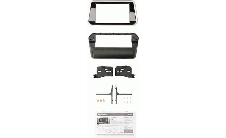 Metra 95-7638 Dash Kit Fits 2020-up Nissan Sentra models — select double-DIN radios (Black w/Silver trim)