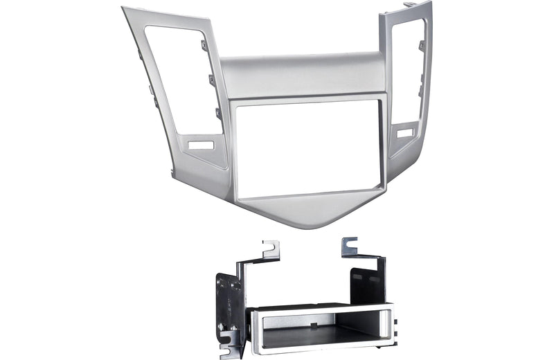 Metra 99-3011S Dash Kit Fits 2011-16 Chevrolet Cruze — single- or double-DIN (Silver)