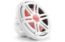 JL Audio M3-10IB-S-GW-I-4 M3 Series 10" Marine Subwoofer With RGB LED Lighting (Gloss White Sport Grille)