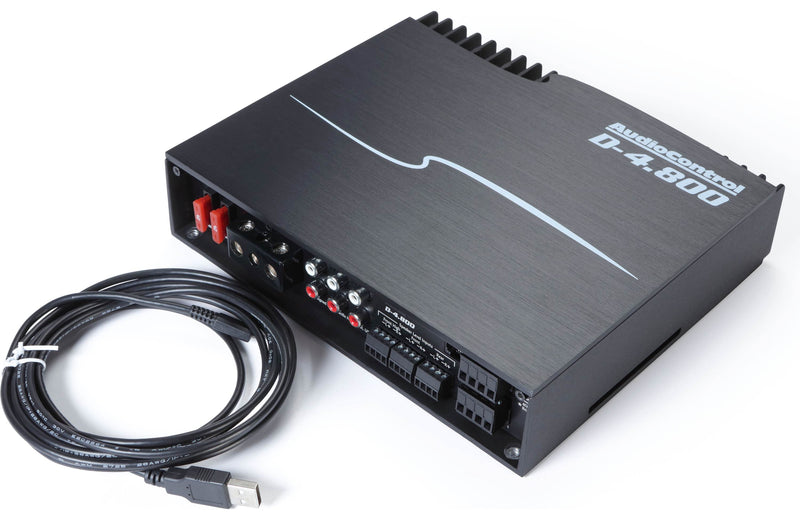 AudioControl D-4.800 D Series 4-channel car amplifier with digital signal processing — 125 watts x 4