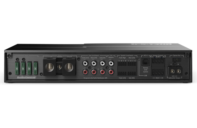 AudioControl D-5.1300 D Series 5-channel car amplifier with digital signal processing — 100 watts RMS x 4 at 4 ohms + 500 watts RMS x 1 at 2 ohms