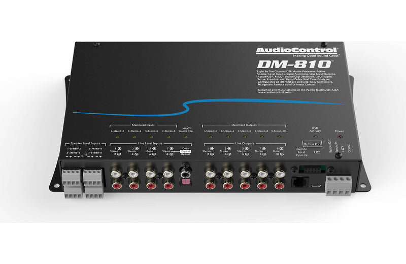 AudioControl DM-810 Digital Signal Processor DSP with 8 inputs and 10 outputs